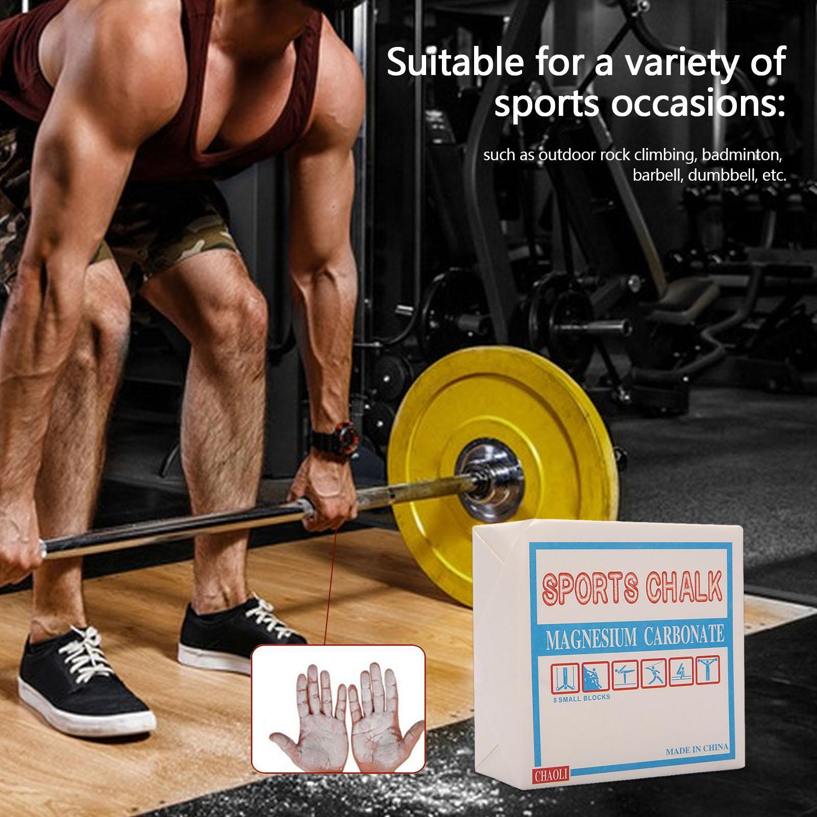 Gym Chalk Block Grip - 1 Pezzo Blocco di Magnesite Antiscivolo