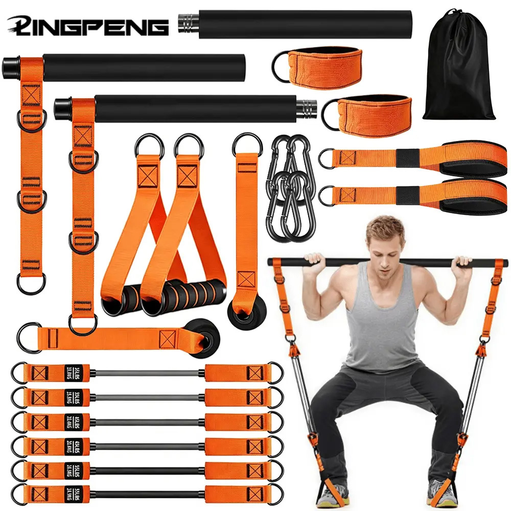 Set Pilates Domestico con Fasc - Pilates Bar Kit With Resistance Bands recensione e prezzo