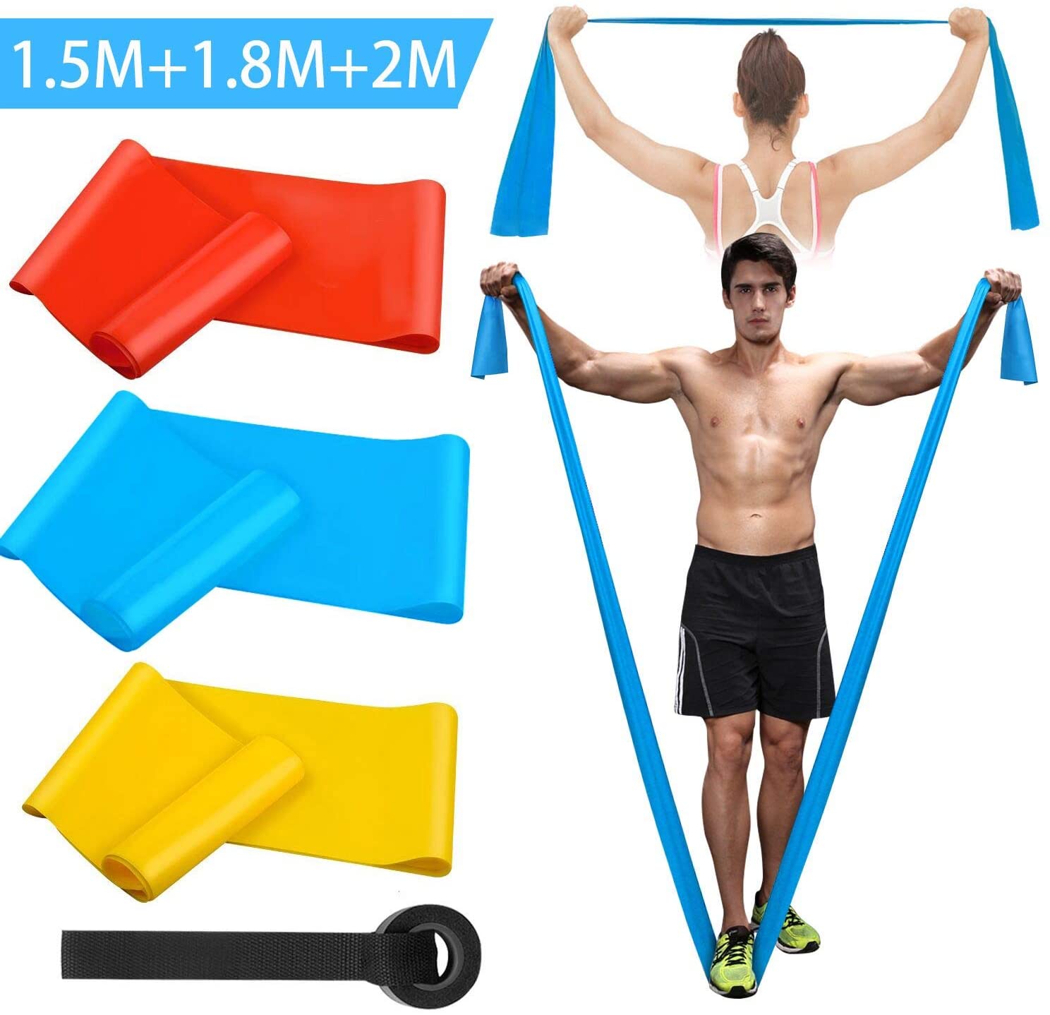 Fasce elastiche per fitness 3  - Pilates Bar Kit With Resistance Bands recensione e prezzo
